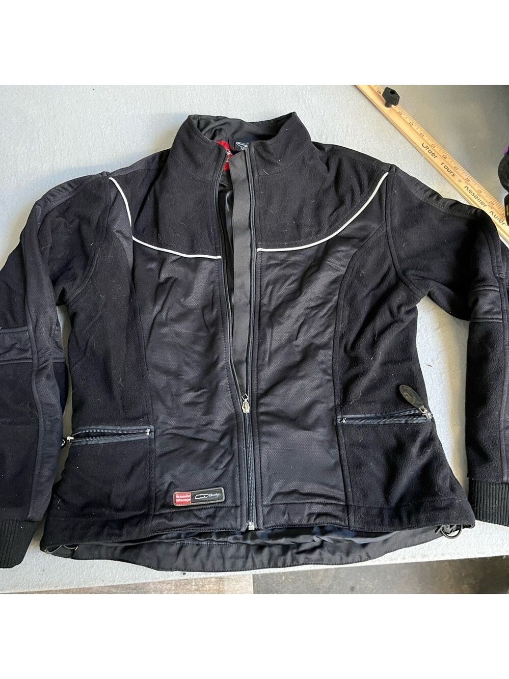 COPY - Women Jacket Coat Nitro Racing Size M Black Zip Pockets